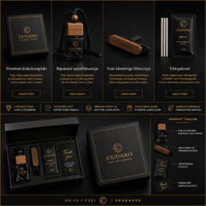 CUDARO Premium autolõhnastaja kinkekomplekt
